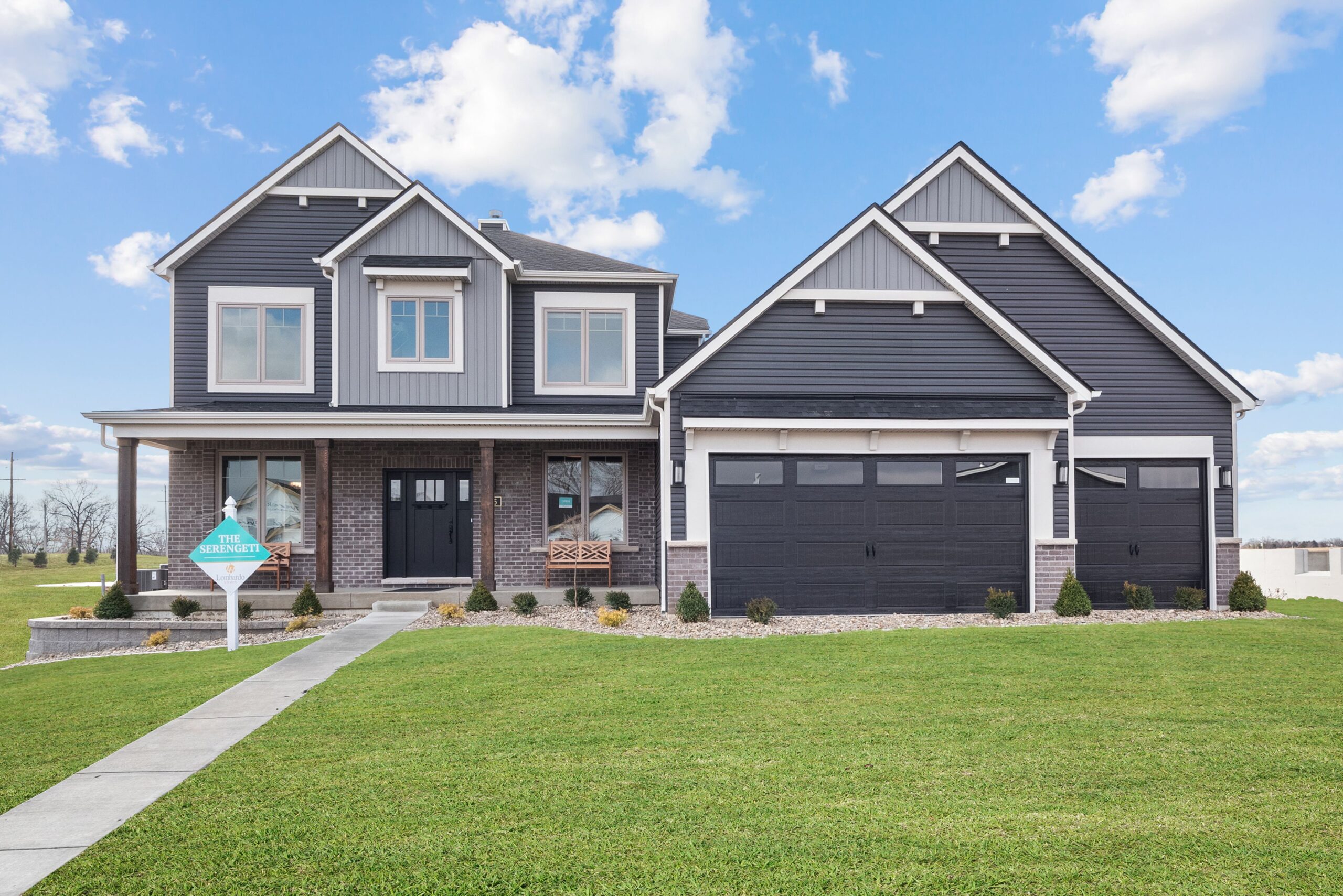 front exterior of a new build home