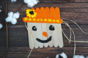 DIY Popsicle Stick Scarecrow