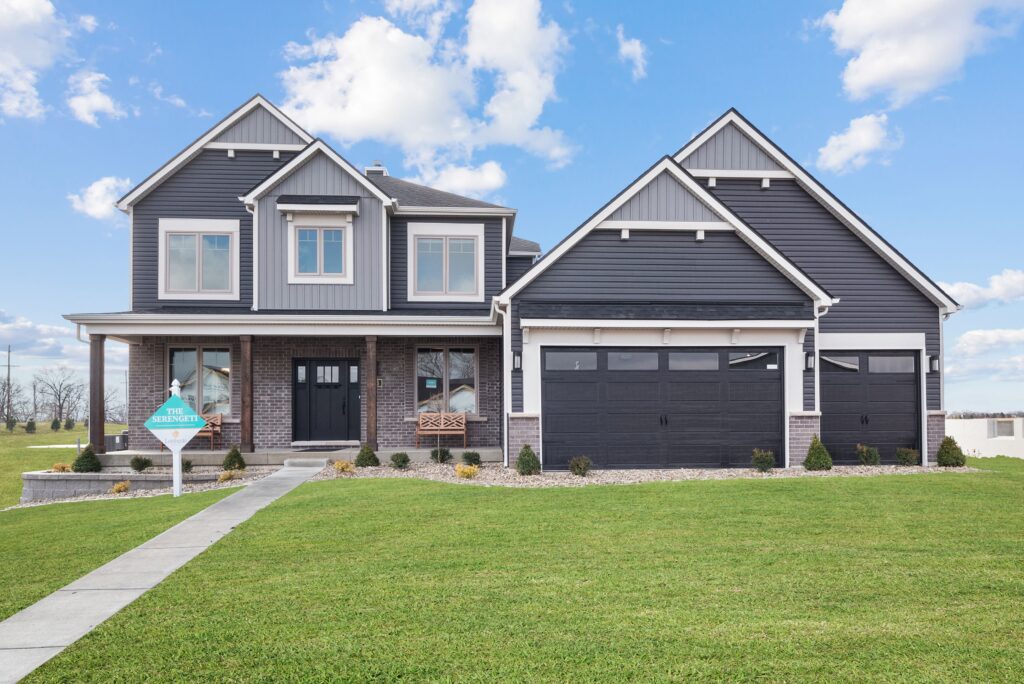 front exterior of a new build home